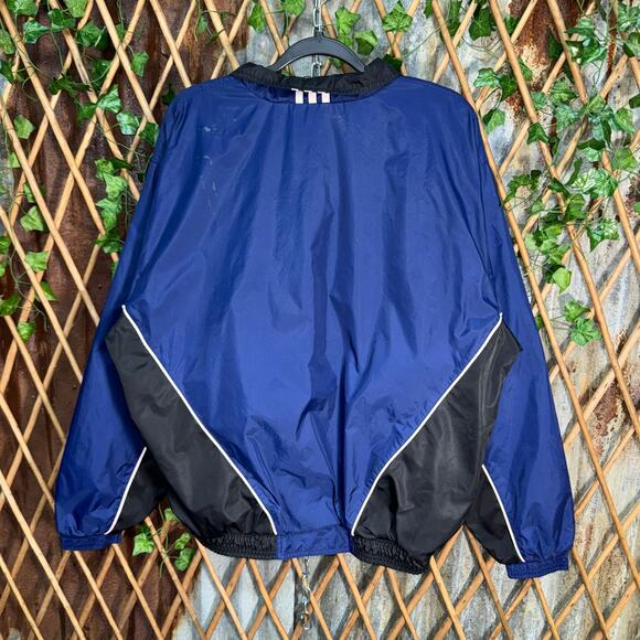 Vintage Y2K Adidas 3 stripe embroider 90s / 00s windbreaker - Picture 2 of 4